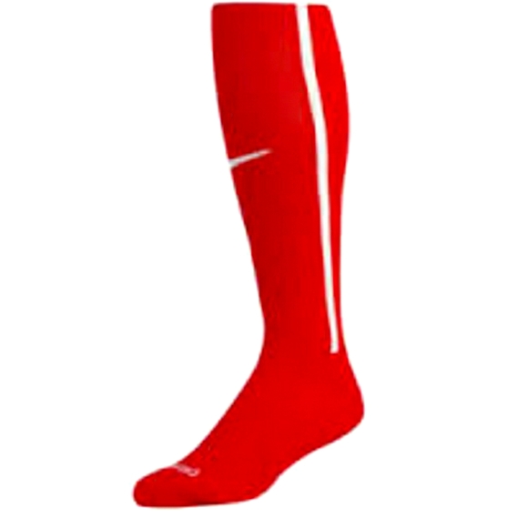 ☆Last Pair☆NWT*NIKE Vapor Dri-Fit Men/Womens Bright Red/White Stripe Knee Socks - Picture 5 of 9